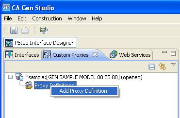 How to Create Custom Proxies You can declare any number of interfaces for a procedure step. You can create custom proxies out of the interfaces that you created for a procedure step.
