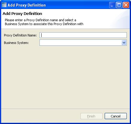 How to Create Custom Proxies The Add Proxy Definition dialog opens. 4. (Optional) Type a name for the proxy definition in the Proxy Definition Name field.