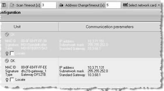 Operation of MOVITOOLS MotionStudio Communication via Ethernet 11 Searching for Ethernet stations (network scan) You can use the Address Editor to find Ethernet stations in a network.
