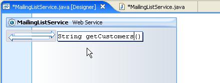 In this simple example, your service will simply return the name "John Smith" to all customer enquiries. Before you start, be sure that Workshop for WebLogic has MailingListService.