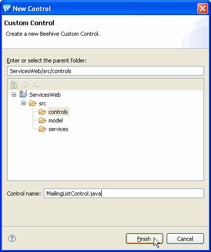 Web Service Tutorial: Step 6: Create a Custom Control Step 6: Create a Custom Control In this step, you will create a new custom control.