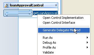 A corresponding web method is added to the web service client interface. 4.