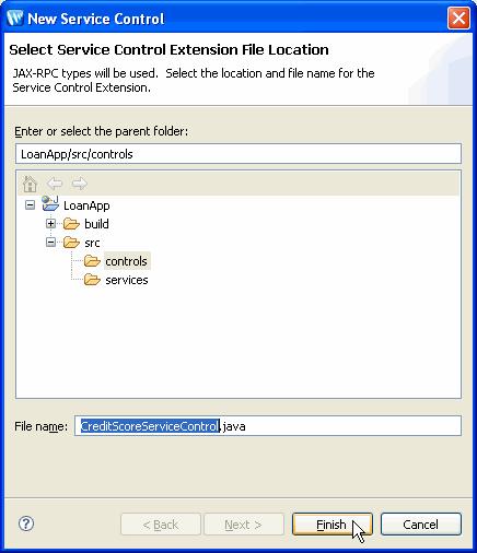 Step 3: Create a Service Control to Access the CreditScore Web Service 5. In the Package Explorer view, double click the file LoanApprovalControlImpl.java to open it in the editor.
