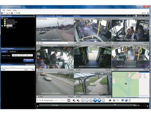 Software Protecting video integrity as well as passengers MobileView Navigator MobileView Navigator delivers remote device management, video review with mapping, and automated archival of