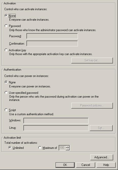 Chapter 6 Setting and Using Policies and Customizing VMware Player Activation and Authentication for Managed Instances Without Active Directory Service If you are using a