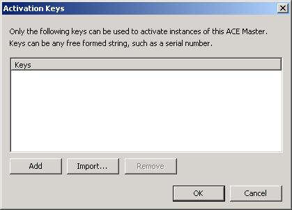 Chapter 6 Setting and Using Policies and Customizing VMware Player Activation key The user must enter a key that is in the key list you have created for this ACE instance.