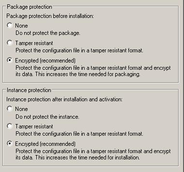 Chapter 7 Package Settings NOTE If you change these settings after you have created a package, the changes affect only new packages, not existing ones.