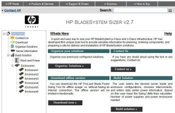 Use HP BladeSystem Power Sizer The HP BladeSystem Power Sizer, shown in Figure 4-2, is an online tool for helping you decide which power supply options are best for your environment.