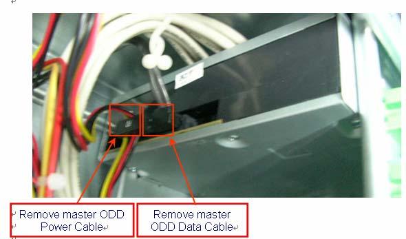 Remove slave HDD cable Remove