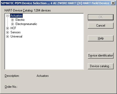 4. Carry out an automatic detection by clicking on the "Device