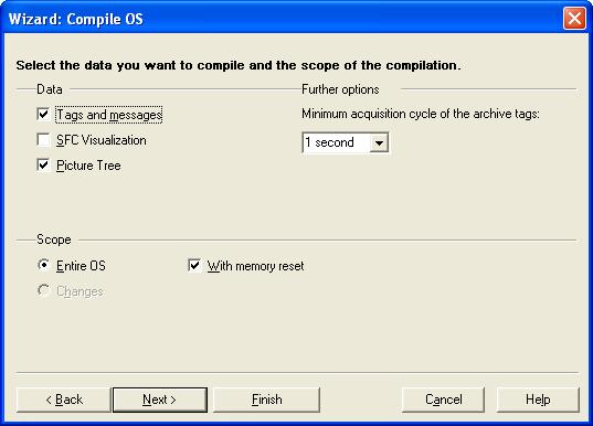 Consistency check Compiling the OS The check of the consistency between projects should be completed successfully (e.g. the names of the S7 programs are unequivocal across the whole multiproject, S7 program names should not contain any blanks).