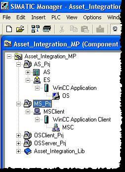 4 Configuration Setting up the PC station for the MS Client In the following you create the MS Client. The MS Client is an OS Client which is operated on the Engineering Station. 1.