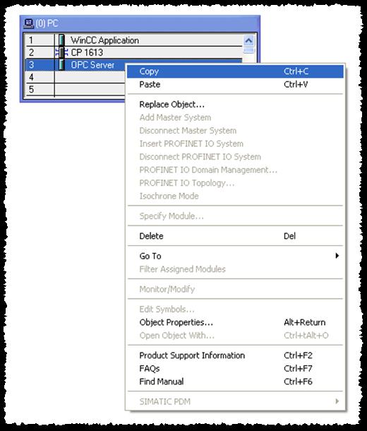 variables by clicking the "Export Tags for WinCC button. Figure 4-14 8.