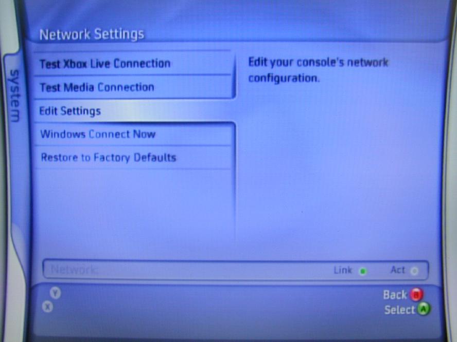 6) Playing stream media on Xbox360 If you have a set of Xbox360, you can connect it to WL-500gP and play the media files stored in the hard disk