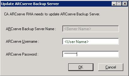 Run a CA ARCserve Replication Scenario 3.