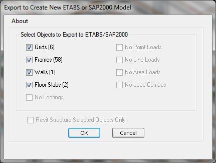 Procedures Exporting from Revit to create a new SAP2000 Model IMPORTANT NOTE: CSiXRevit only exports the analytical models of Revit elements.