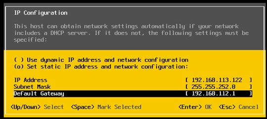 Network Adaptors. f. Select IP Configuration to set IP Addresses, subnet mask, default gateway and DNS IP, as shown below.