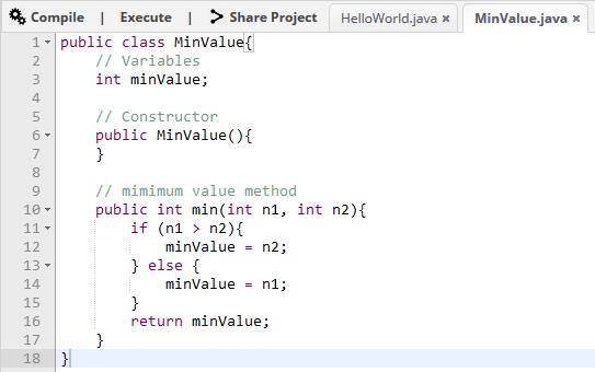 Class example Try this: enter code, compile, execute Console: What do you expect? What do you see?