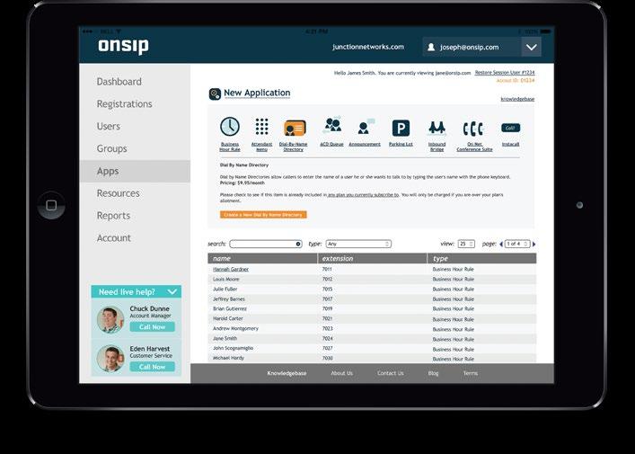 Intuitive Admin Portal Get started instantly, then control it all from your browser. The OnSIP Admin Portal (admin.onsip.