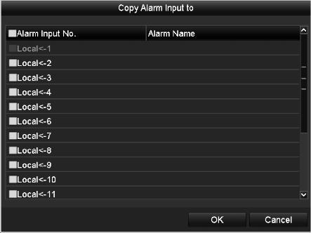 inputs to copy the settings to