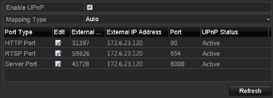 9.2.10Configuring NAT Purpose: Two ways are provided for port mapping to realize the remote access via the cross-segment network, UPnP and manual mapping.