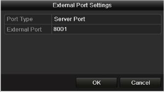 OPTION 2: Manual If you select Manual as the mapping type, you can edit the external port on your demand by clicking activate the External Port Settings dialog box.