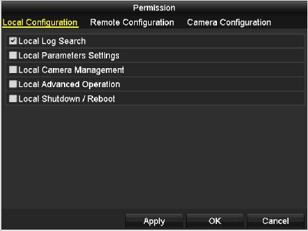 Local Configuration Local Log Search: Searching and viewing logs and system information of NVR.