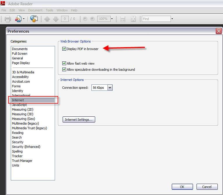 2.2 Adobe Reader Recommended Settings To minimize the number of windows displaying to your users during the DP and DPA process, enable the following settings within their client