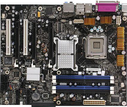 System board (Intel D975) NVIDIA GeForce 8800 GTX (575 MHz)