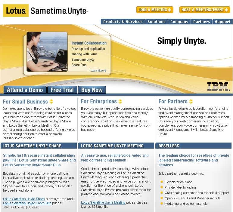 Introducing Sametime Unyte Sametime Unyte Web conferencing software