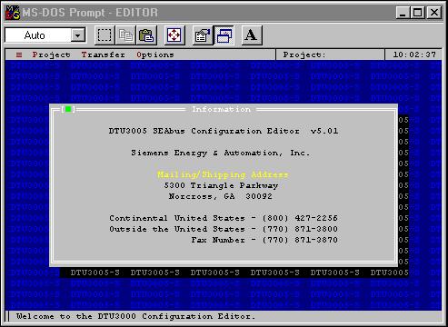 3 Starting the Software 3 Starting the Software To start the DTU3005 Editor software, follow these steps: 1. If you are running Windows 3.