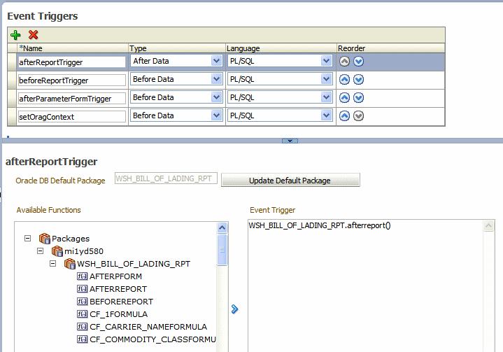 Creating Schedule Triggers Type Select Before Data or After Data. Language Select PL/SQL.