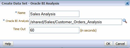 Creating a Data Set Using a View Object 5. Enter a Time Out value in seconds, as shown in Figure 2 18.