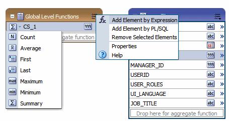 Performing Global-Level Functions 3. To change the default name, click the actions icon to the right of the element name and click Properties to launch the Edit Properties dialog, See Section 3.