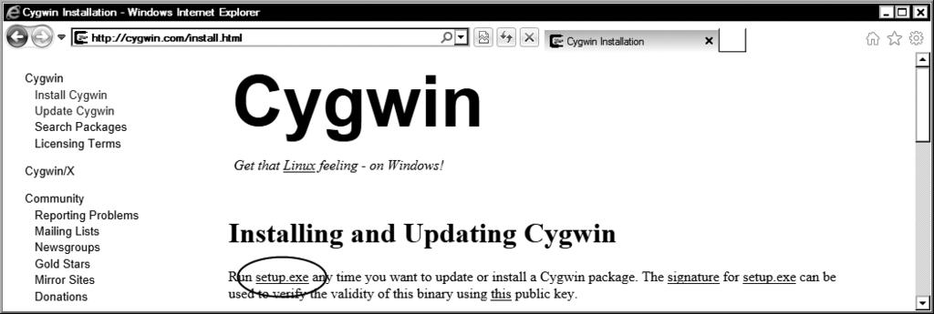 CHAPTER 1: Getting Started with C++ on Android 11 Downloading and Installing the Cygwin on Windows The Android Native Development Kit (NDK) tools were initially designed to work on UNIX-like systems.