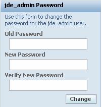 Manage Management Console Users EnterpriseOne user ID and password to sign in to the Management Console and these passwords are changed in JD Edwards EnterpriseOne. 1.