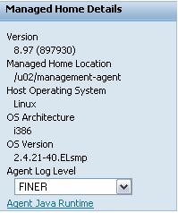 Managed Home Log Files 25.1.1 Managed Home Details When a Managed Home Location has been selected, the Managed Home Details section appears on the next screen.