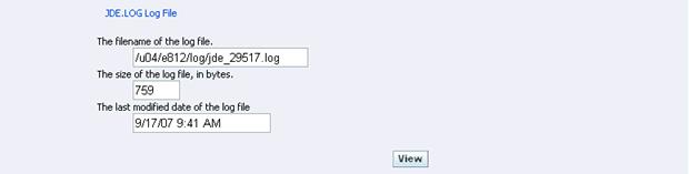 Enterprise Server Runtime Metrics JDECACHE log level Configures the level of logging generated by the cache manager. This setting will have no effect if JDEDEBUG logging is disabled.