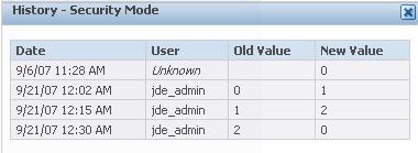 Compare Instances The value after the change. History may also be viewed for all configuration parameters for an instance. See Also Audit History 29.
