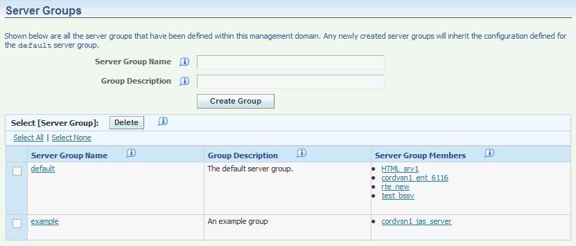 Manage Server Groups 30.1.