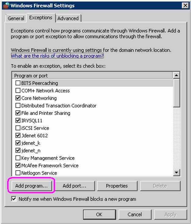 Setting Up Windows Firewall in Windows Server 2008 7.