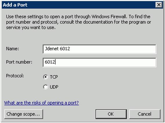 Setting Up Windows Firewall in Windows Server 2008 12. On Windows Firewall Settings, on the Exceptions tab, click the Add Port button. 13.
