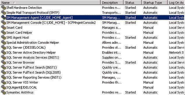 Start a Management Agent 5.1.1.2 Start a Management Agent from a Script You can use this.bat file to start the Management Agent: installation_directory\jde_home\scfha\bin\startagent.