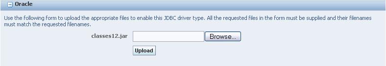 Upload JDBC Drivers to the Management Console 1. Navigate to the JDBC driver management page using this quick link in the What do you want to do? section: Database Drivers 2.
