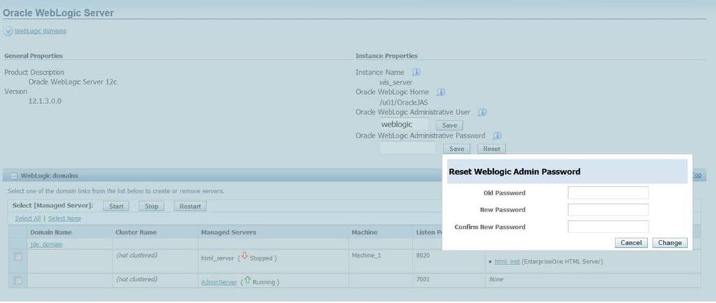 Register a WebSphere Application Server, Version 8.5.5.0/9.0 Displays the complete path to the Oracle WebLogic Server Home where this Oracle WebLogic Server instance was installed.