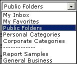 2 Working with document lists For example, if you are currently viewing a folder called General Business, the Show list displays General Business.