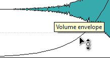 Audio Montage Envelopes for Clips To delete a curve point, double-click the curve point. The curve point between the sustain and fade parts of the envelope cannot be deleted.