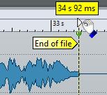 Audio File Editing Wave Window Magnetic Bounds in Audio Files Some positions, such as markers or selection edges, can be defined as magnetic. Dragged elements can snap to these positions.