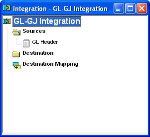 9. Choose OK to close the Properties window. The source is added to the integration, as shown in the following illustration. 10. On the toolbar, choose Save to save the integration.