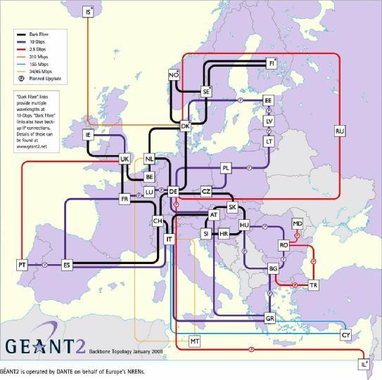 GEANT 2 topology